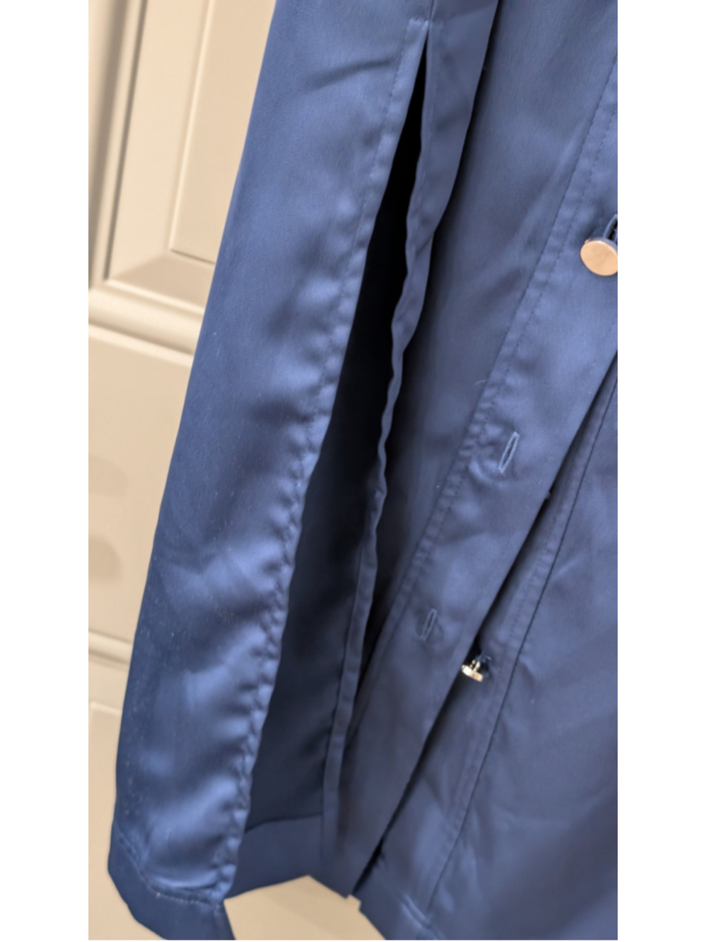 Women's DKNY Blue Midi Shirt Dress Size 4 - Picture 3 of 8